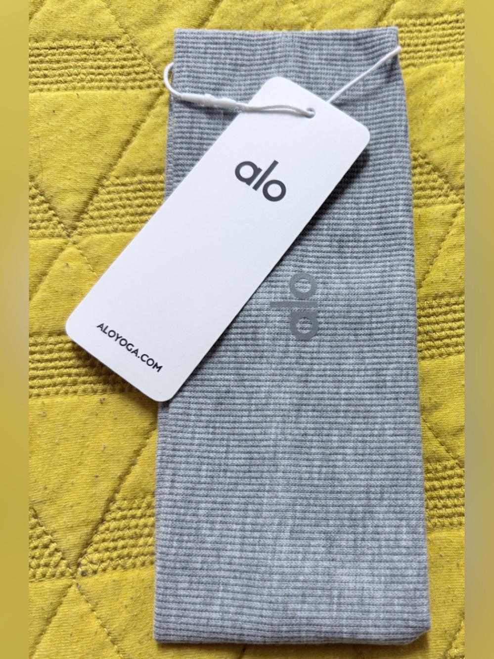 ALO Yoga Heather Gray hair band